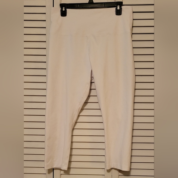 Lysse Pants - Lyssé crop white stretch pant L